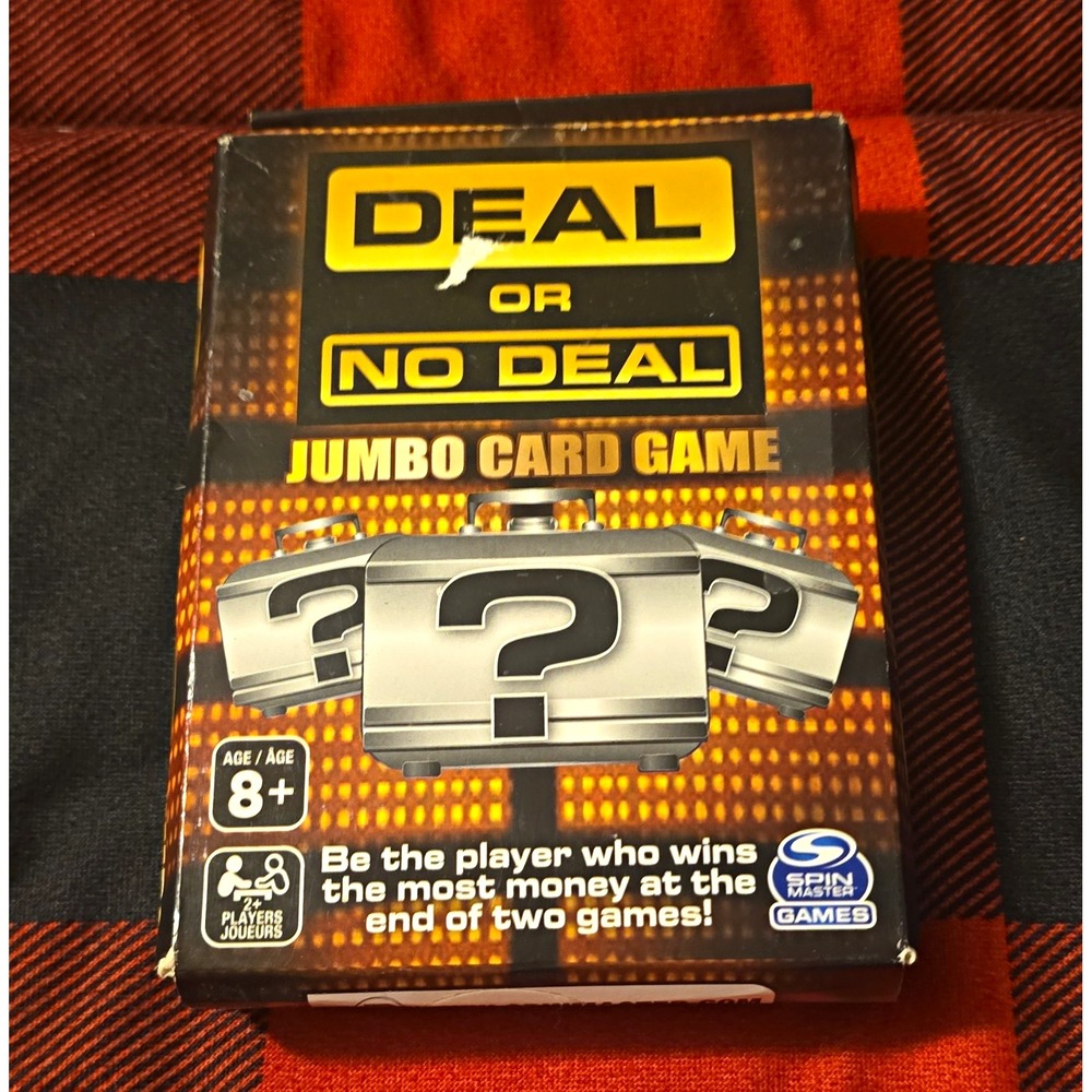 Spin Master Games Deal or No Deal Jumbo Card Game, 2 Players, Ages 8+, 2020